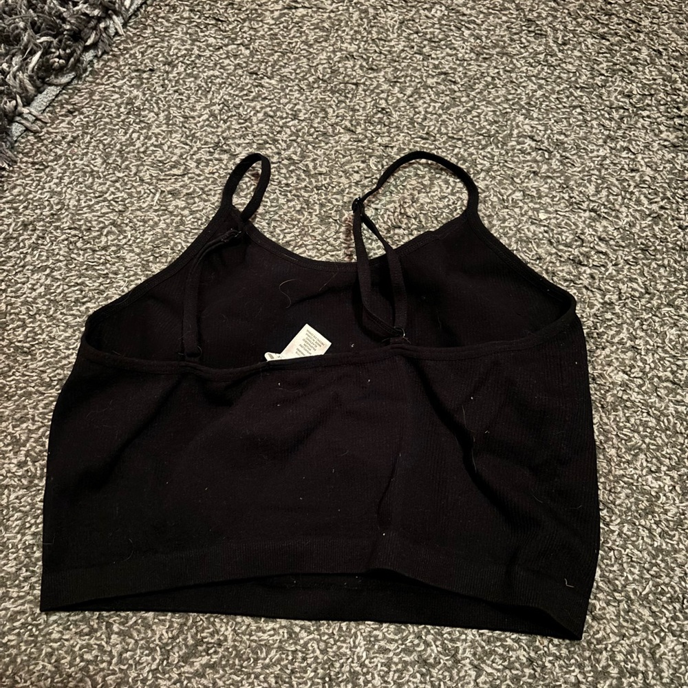 Basic black tank top